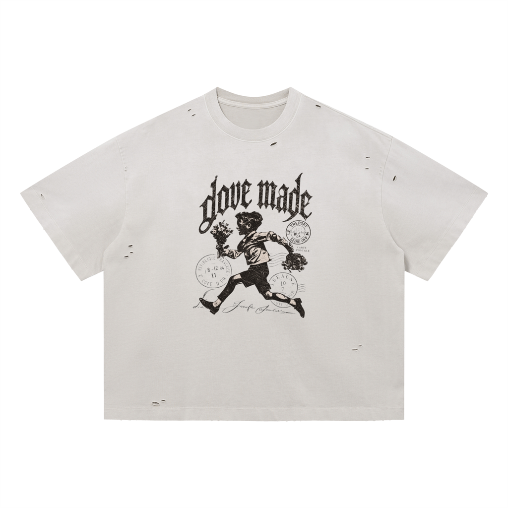 DoveMade Tan Vintage Washed Tee