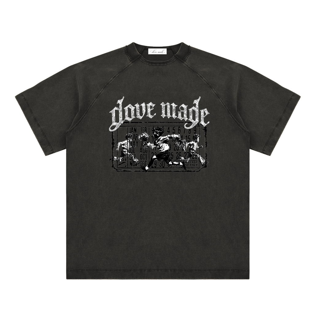 DoveMade Black Vintage Washed Flower Boy Tee