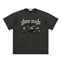 DoveMade Black Vintage Washed Flower Boy Tee