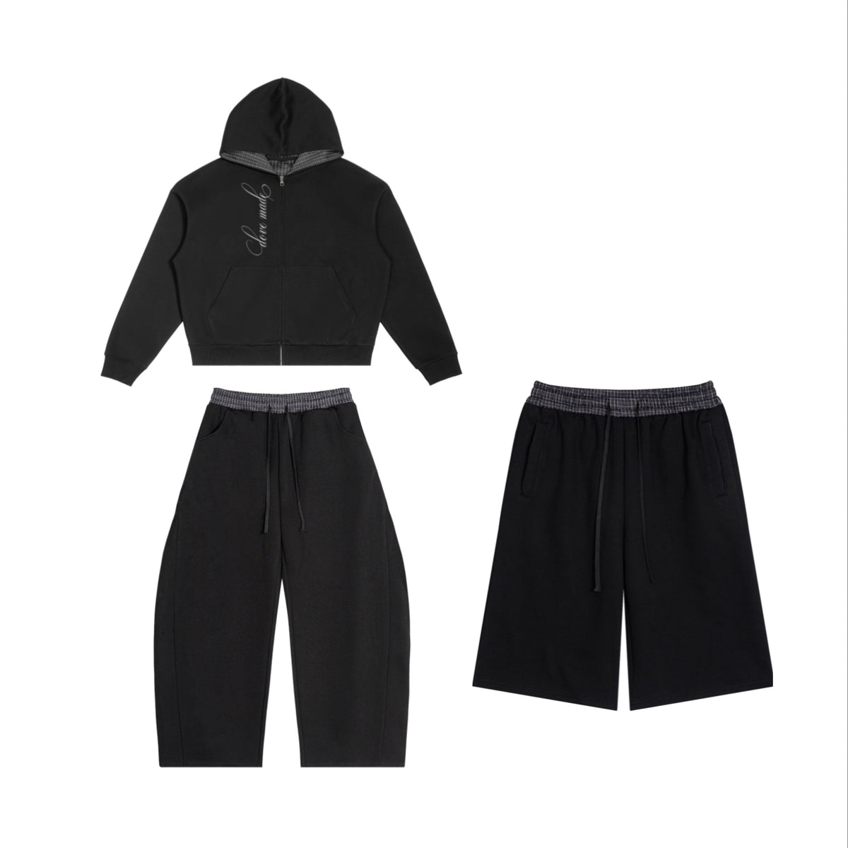 DoveMade Black Plaid Bundle