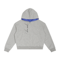 DoveMade Gray Plaid Zip Hoodie